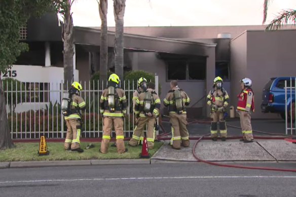 A Thomastown wedding venue was set alight on Thursday morning.