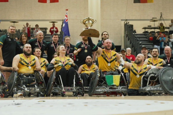 2022 Wheelchair Rugby World Championship where the Australian Steelers won against the USA 58-55. 