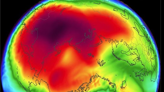 <p>Arctic temperatures in February 2018 are averaging well above normal, and peaking up to 25 degrees higher than normal.</p>