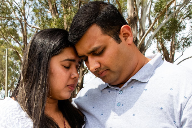 Call for answers: Ashwitha and Praveen D'Souza are grieving their baby girl Nigella, who was declared deceased soon after she was born at Blacktown Hospital on June 22.
