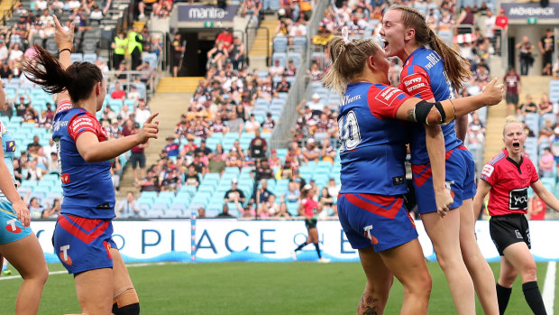 ‘Teams can wilt, and we didn’t’: Upton magic leads Knights to back-to-back NRLW titles