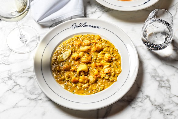 Sicilian seafood risotto.