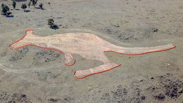 Molonglo River Reserve’s giant kangaroo.