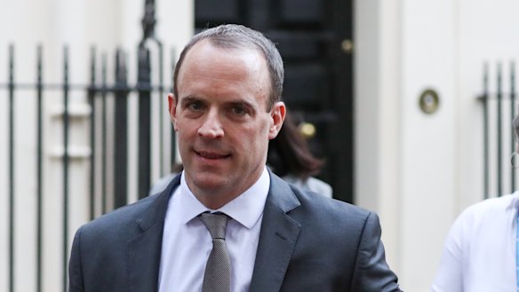 Resigned: Dominic Raab, the Brexit minister.