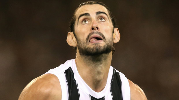 Appetite for the contest: Pies ruckman Brodie Grundy.