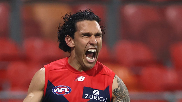 What a feeling: Harley Bennell after the siren.