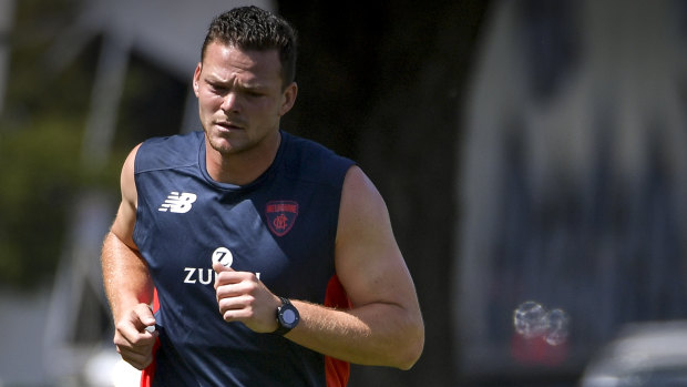 Steven May struggled with his fitness once he arrived at the Demons.