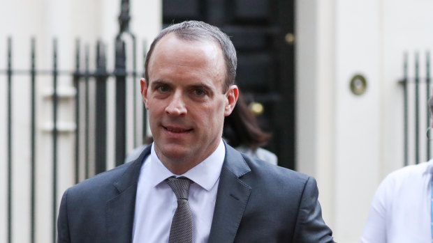 Resigned: Dominic Raab, the Brexit minister.