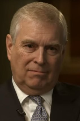 Prince Andrew in that car-crash interview about his friendship with the paedophile Jeffrey Epstein.