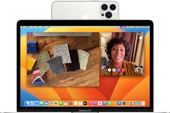 Apple users can pair their iPhone to a Mac wireless for use as a webcam.
