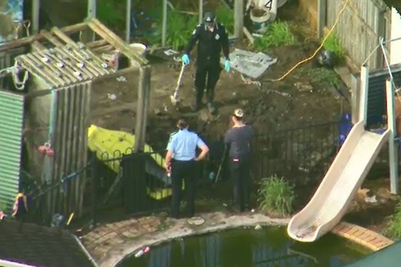 Police found what they believe are the remains of a missing person after executing a search on Monday.