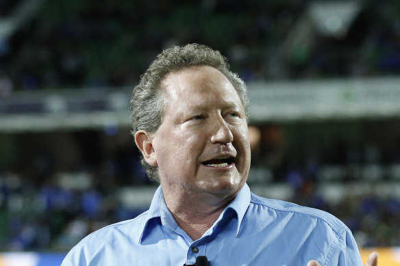 Fortescue chairman Andrew ‘Twiggy’ Forrest welcomed the company’s decision.