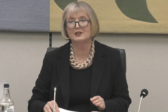 Privileges Committee chair Harriet Harman opens proceedings for former prime minister Boris Johnson.