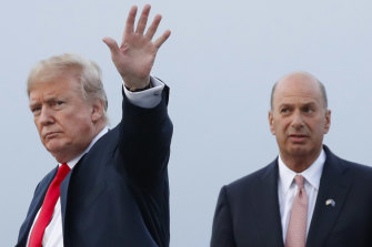 President Donald Trump with Gordon Sondland in 2018.