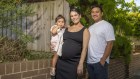 Pascal Butler, a Melbourne investor who is finalising his mortgage to buy his second investment property, with wife Georgia and toddler Mimi.
