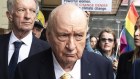 Alan Jones leaving Downing Centre Local Court in December