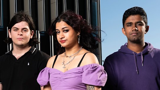 Alex, Diya and Pepsi.