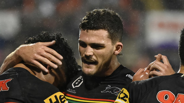 Nathan Cleary has appreciated getting the rare chance to see what Penrith throw at rivals during opposed sessions.