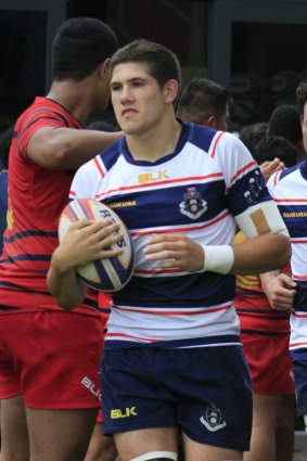 Tukimihia Simpkins in action for Rotorua Boys’ High School.