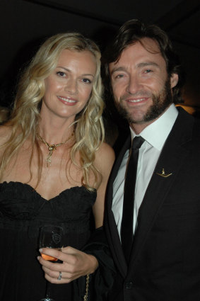 Sarah Murdoch and Hugh Jackman at the 2008 Gold Dinner.