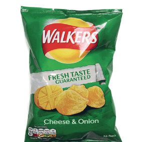 All over Britain people believe that Walkers' Cheese and onion chips were once in a green packet.