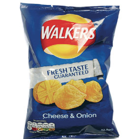 Walkers say the Cheese and onion chips have always been in the blue packet.