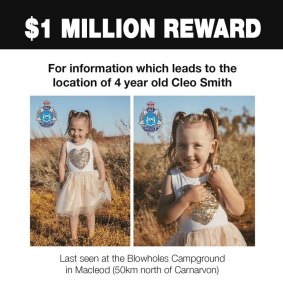 There was a $1 million reward for information leading to finding Cleo.