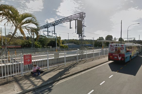 Civic Way, near Nambour Station, where the incident occurred. 