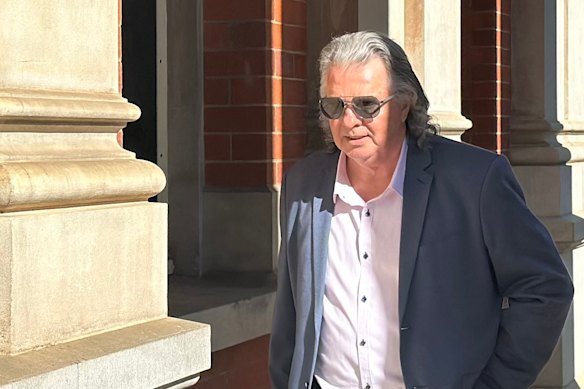 Chris Marco outside the Supreme Court of Western Australia.