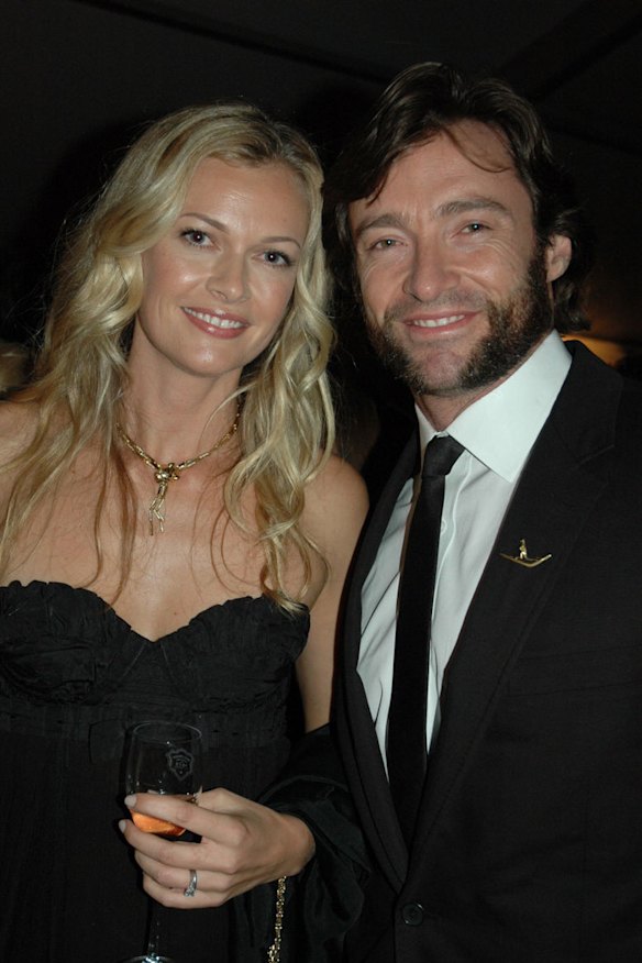Sarah Murdoch and Hugh Jackman at the 2008 Gold Dinner.