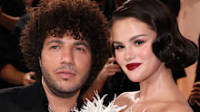 Benny Blanco and Selena Gomez at the 83rd Annual Golden Globe Awards at The Beverly Hilton on January 11, 2026 in Beverly Hills, California.