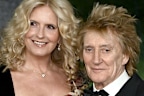 Lady Penny Lancaster and Sir Rod Stewart attend the "Finding Harmony: A King's Vision" Windsor Castle Premiere at Windsor Castle on January 28, 2026 in Windsor, England 