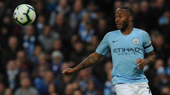 Manchester City's Raheem Stirling.
