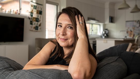 Andrea Hogan is cancer-free after being diagnosed with bowel cancer the week of her 40th birthday. 