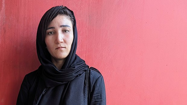 Bibi Rahimi Farhangdost in the Indonesian town of Ciawi in February 2024.