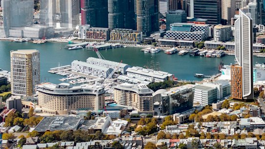 An artist's impression of The Star's plans for a 110-metre northern tower and a 180-metre southern high rise.