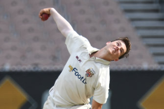 Mitchell Swepson claimed a hat-trick in the Sheffield Shield last month.