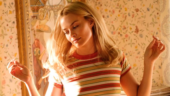Margot Robbie plays Sharon Tate in the film. 
