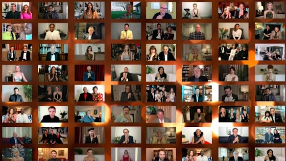 The night of a thousand crosses ... the logistically complex link connecting the Golden Globes to its presenters and nominees.