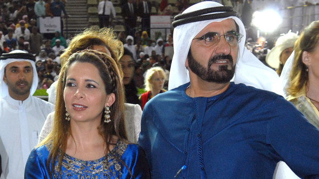 Dubai's ruler Sheikh Mohammed Bin Rashed Al Maktoum and his wife, Jordan's Princess Haya Bint Al Hussein in 2007.