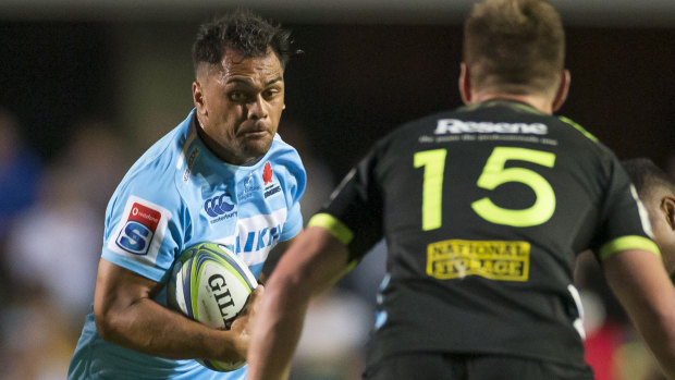 Statement of intent: Karmichael Hunt impressed in his Super debut for the Waratahs against the Hurricanes.