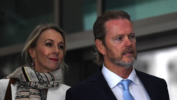 Craig McLachlan arrives at the Melbourne Magistrates Court. on Tuesday. 