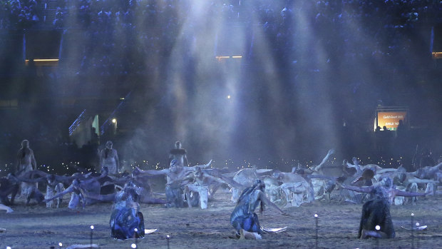 Dancers perform during the opening ceremony.