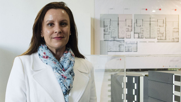 'The transport system isn't coping': Dianna Edwards, who sells apartments in a new development called Glade & Stubbs.