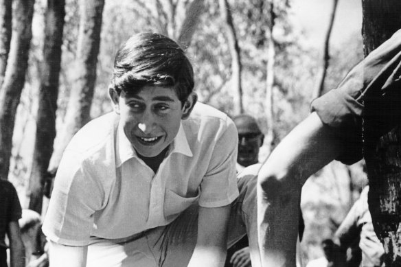 Prince Charles as a schoolboy at Timbertop in Victoria in 1966.