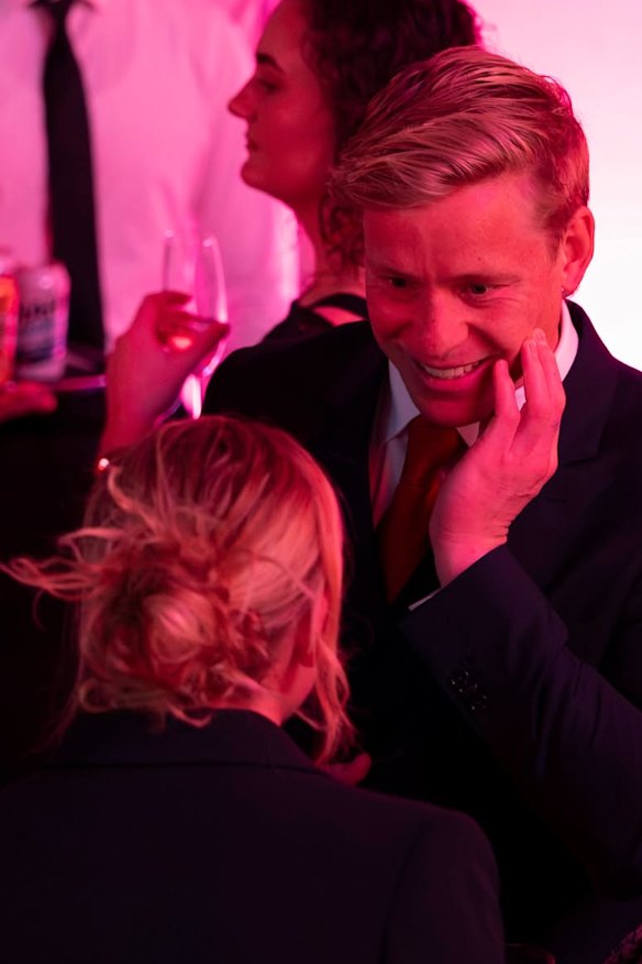 Swans star Isaac Heeney pictured at the Swans’ recent AFLW guernsey presentation.
