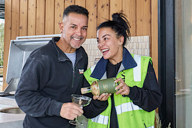 Rick and Tayla were hungry for a win this week, so much so that they went through five different fireplaces until they finally found the perfect one. But would the judges love it or loathe it?