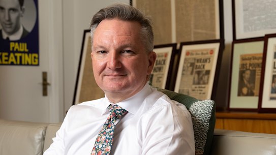 Climate Change and Energy Minister Chris Bowen. 