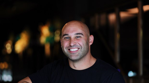 Shane Delia at his new restaurant, Maha North, in Collingwood, in 2023.