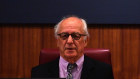 Description *
Commissioner Hon. Raymond Finkelstein AO QC is seen during Victoria’s royal commission into Crown Casino, in Melbourne, Wednesday, March 24, 2021. The inquiry will look at whether Crown has broken the law and if it is suitable to hold a gaming licence in Victoria. 